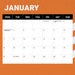 NRL Wests Tigers 2027 Square Wall Calendar