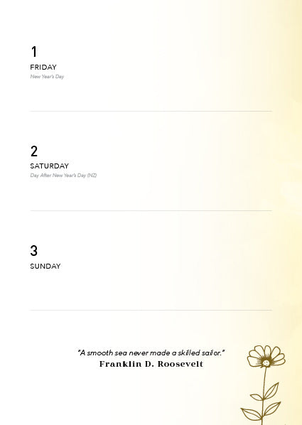 Being 2027 Weekly Diary