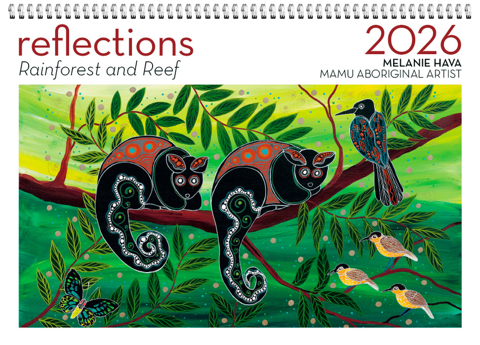 Reflections Rainforest and Reef 2026 Large Wall Calendar