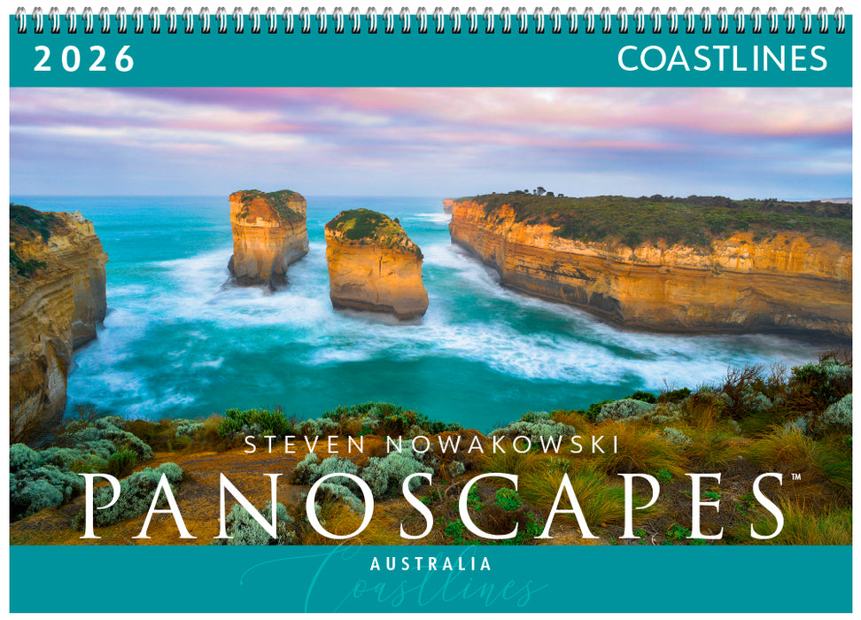 Coastlines Panoscapes 2026 Large Wall Calendar