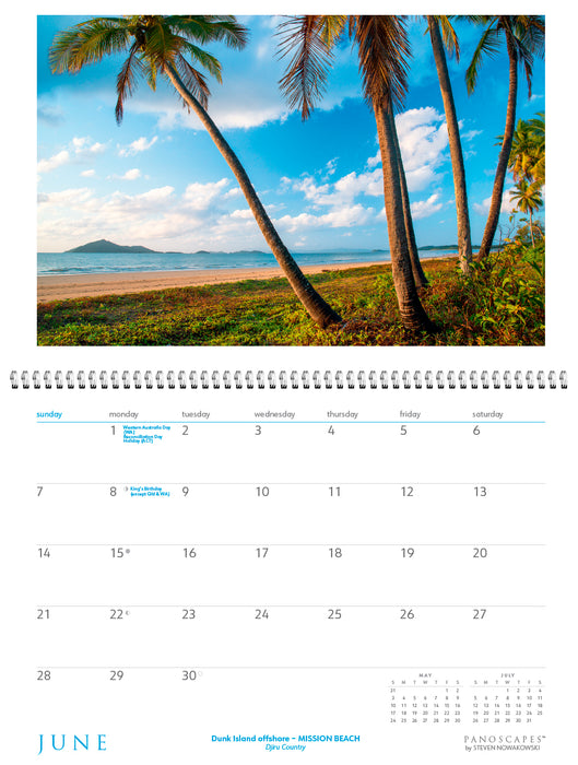 Tropical North Queensland Panoscapes 2026 Large Wall Calendar