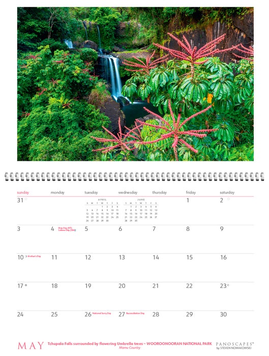 Tropical North Queensland Panoscapes 2026 Large Wall Calendar