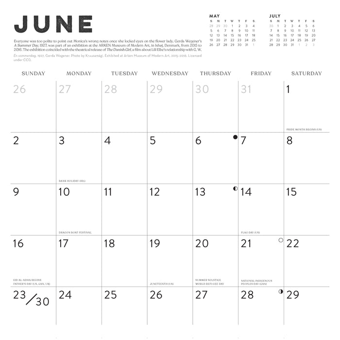 2024 Museum Bums Wall Calendar — Calendar Club