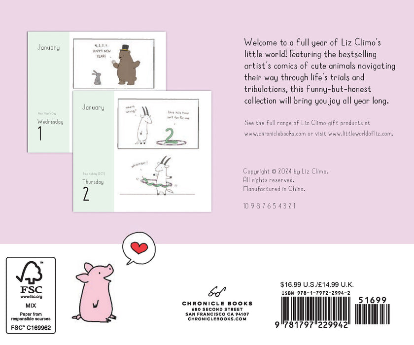 2025 Little World of Liz Climo Page-A-Day Calendar by  Chronicle Books from Calendar Club