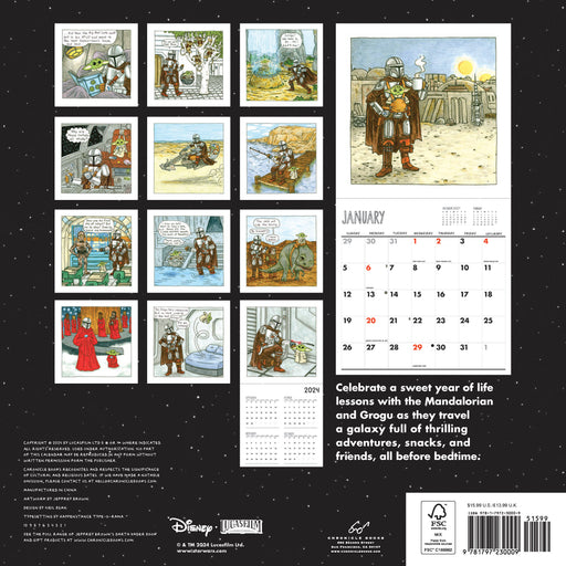 2025 The Mandalorian and Child Wall Calendar by  Chronicle Books from Calendar Club
