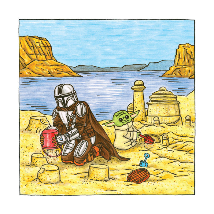Star Wars Mandalorian Child 2027 Square Wall Calendar