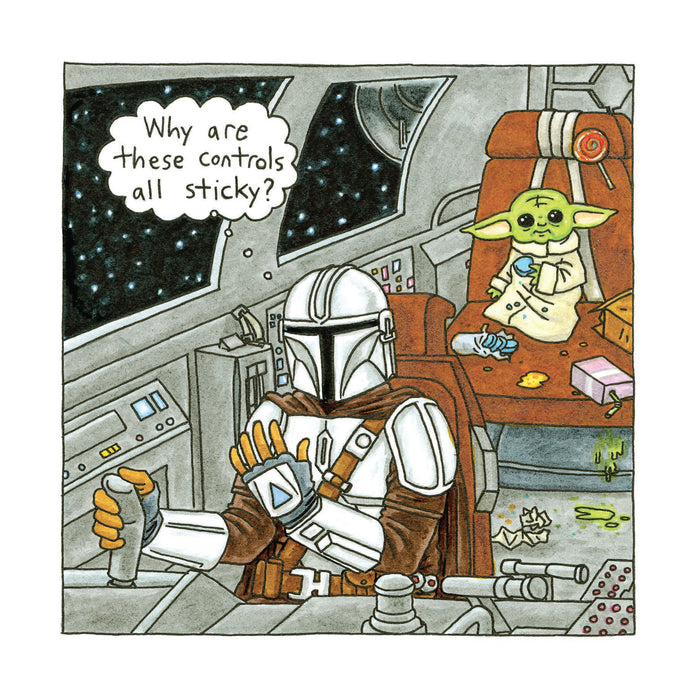 Star Wars Mandalorian Child 2027 Square Wall Calendar