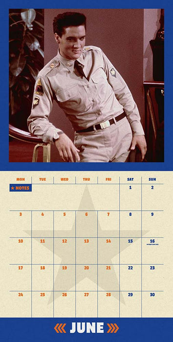 2024 Elvis Collector's Edition Record Sleeve Wall Calendar