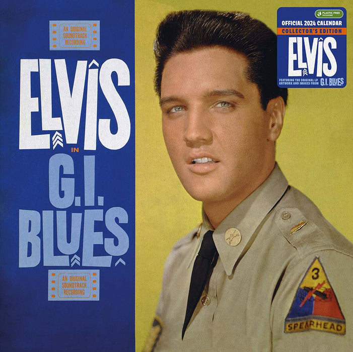 2024 Elvis Collector's Edition Record Sleeve Wall Calendar