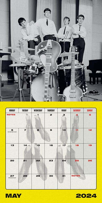 2024 The Beatles Collector's Edition Record Sleeve Wall Calendar