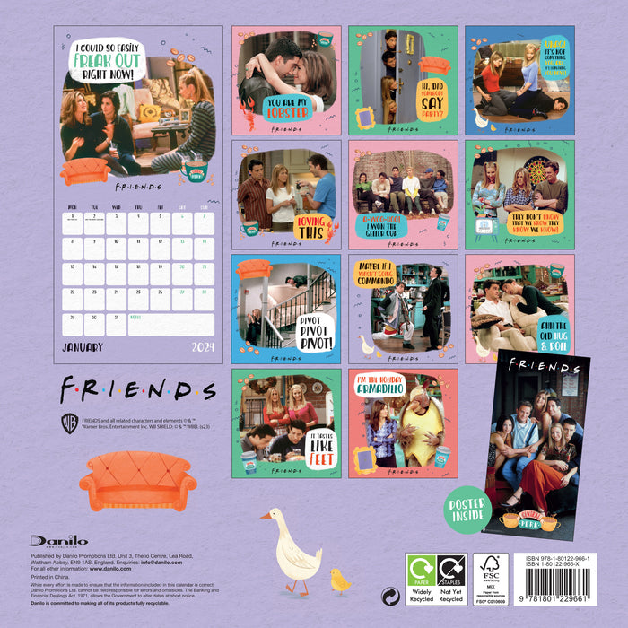 2024 Friends Wall Calendar — Calendar Club
