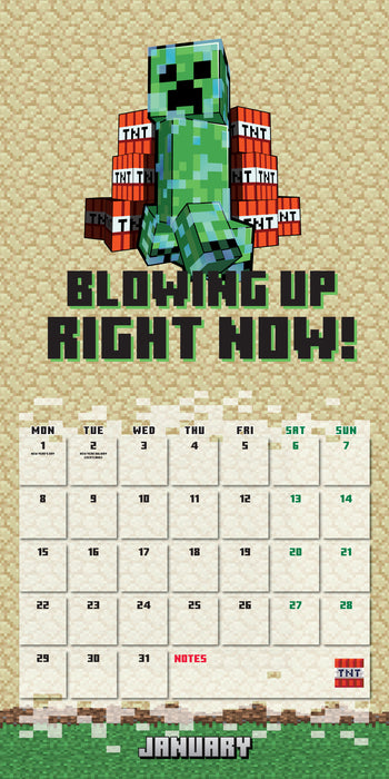 2024 Minecraft Wall Calendar