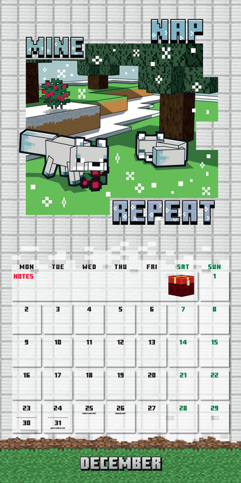 2024 Minecraft Wall Calendar