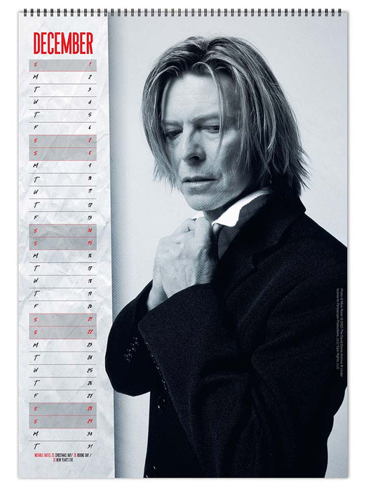 2024 David Bowie Large Wall Calendar