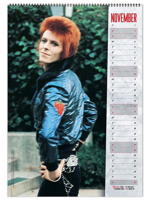 2024 David Bowie Large Wall Calendar