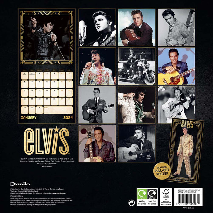 2024 Elvis Wall Calendar — Calendar Club