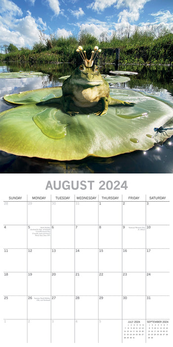 2024 Fabulous Frogs Wall Calendar