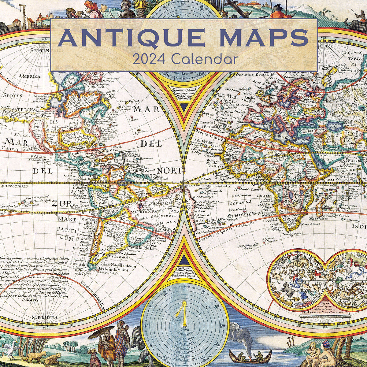 2024 Antique Maps Wall Calendar — Calendar Club