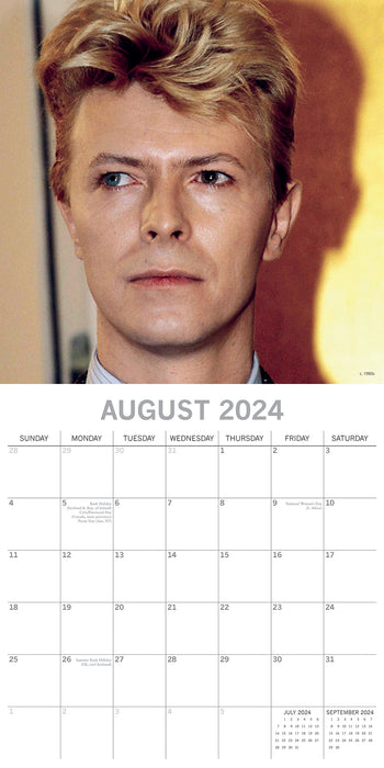 2024 David Bowie Wall Calendar