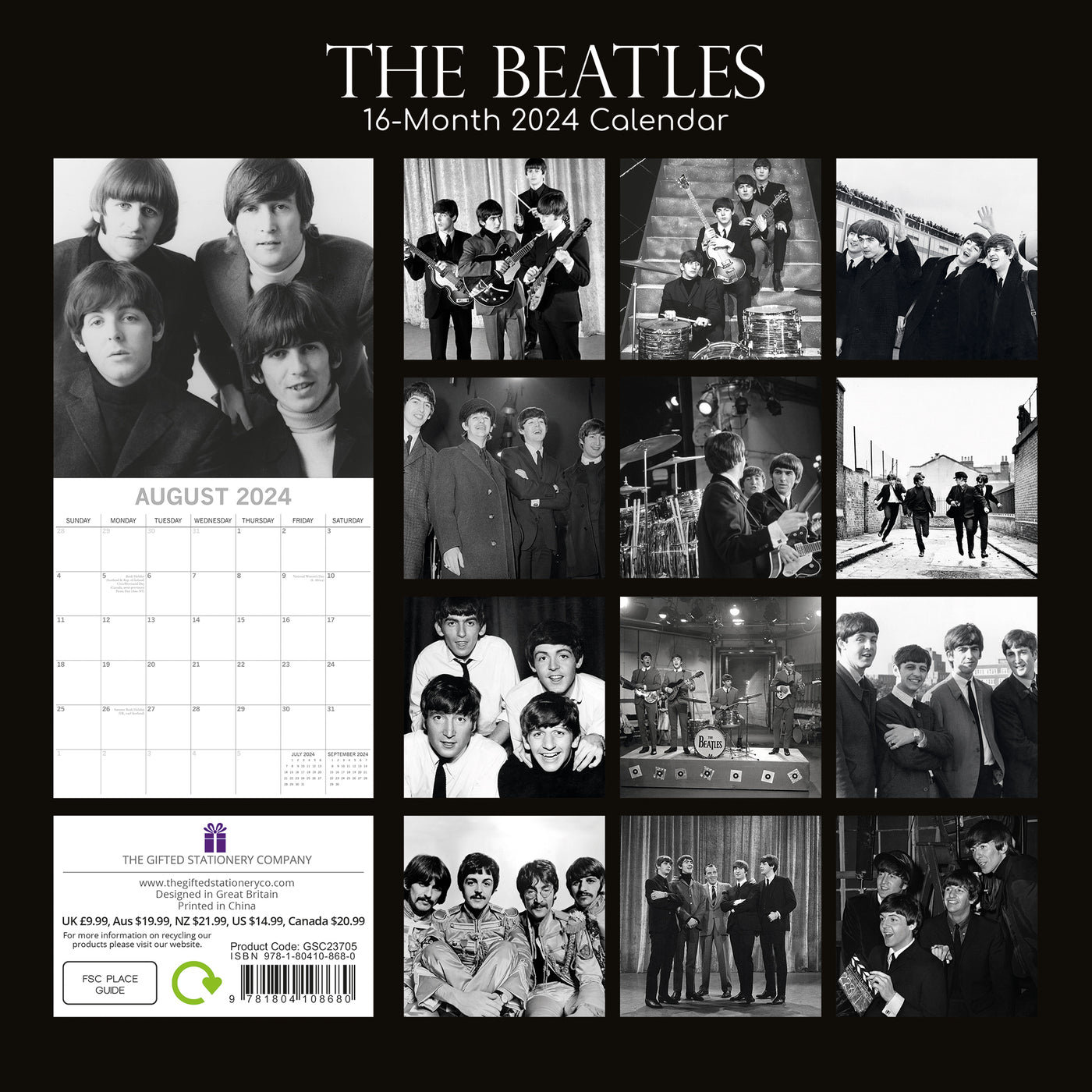 2024 The Beatles Wall Calendar — Calendar Club