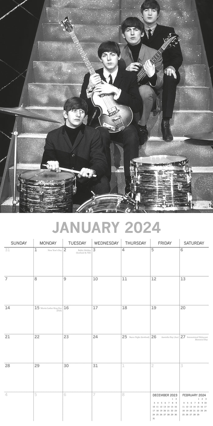 2024 The Beatles Wall Calendar — Calendar Club