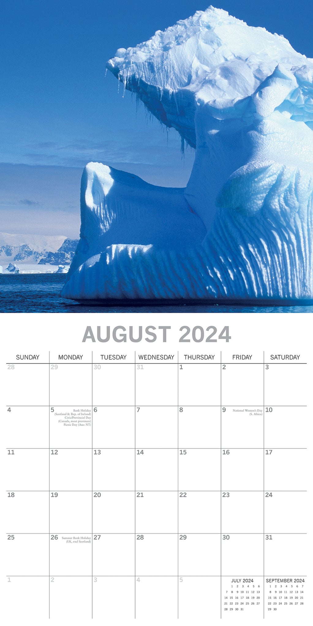 2024 Antarctica Wall Calendar — Calendar Club