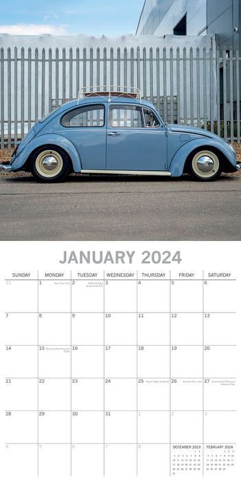 2024 Classic Beetles Wall Calendar
