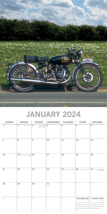 2024 Classic Bikes Wall Calendar