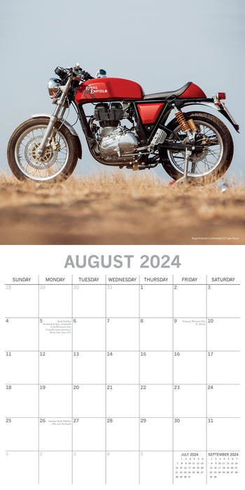 2024 Classic Bikes Wall Calendar