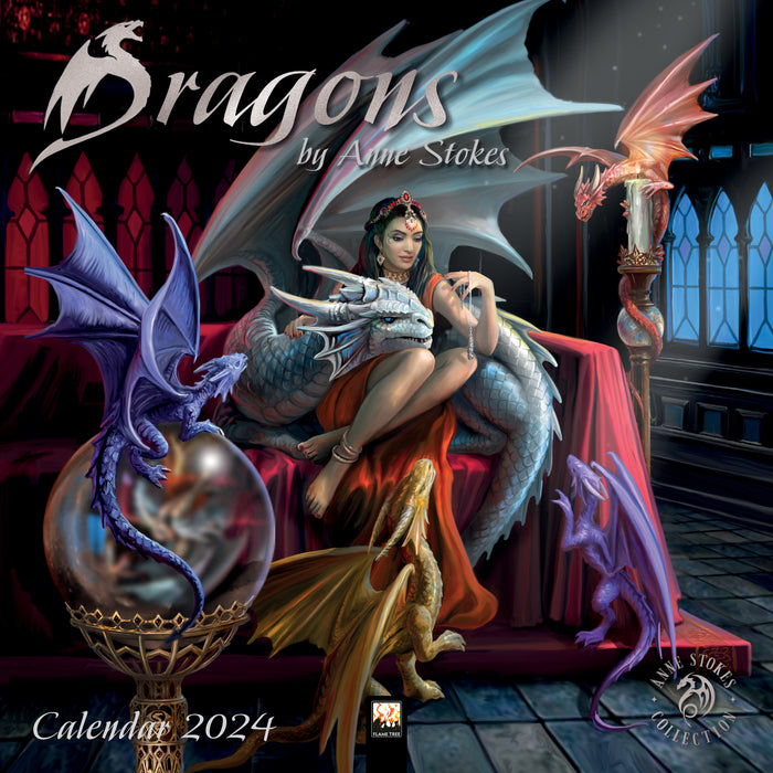 2024 Dragons by Anne Stokes Wall Calendar