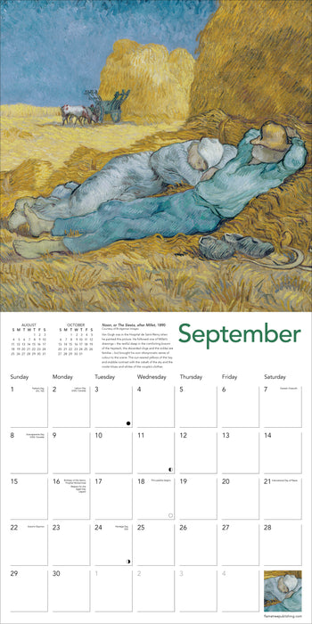 2024 Vincent van Gogh Landscapes Wall Calendar