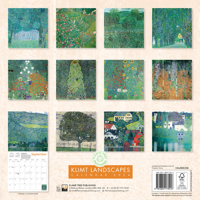 2024 Klimt Landscapes Wall Calendar — Calendar Club