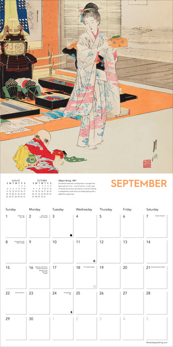 2024 Ashmolean Museum: Japanese Art Wall Calendar