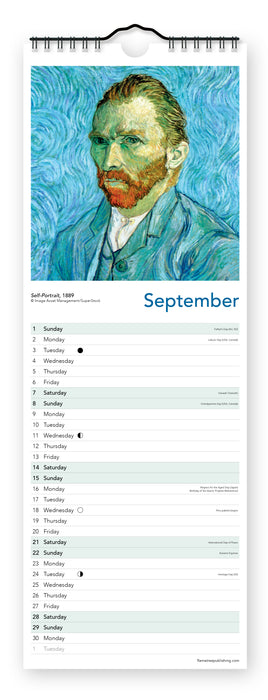 2024 Vincent van Gogh Slimline Calendar