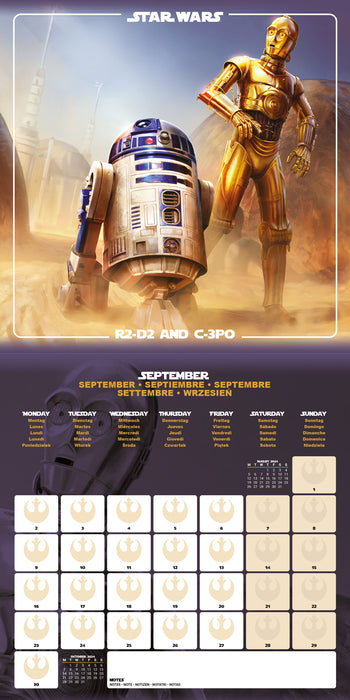 2024 Star Wars Classic Wall Calendar