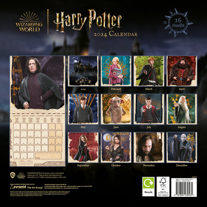 2024 Harry Potter Wall Calendar