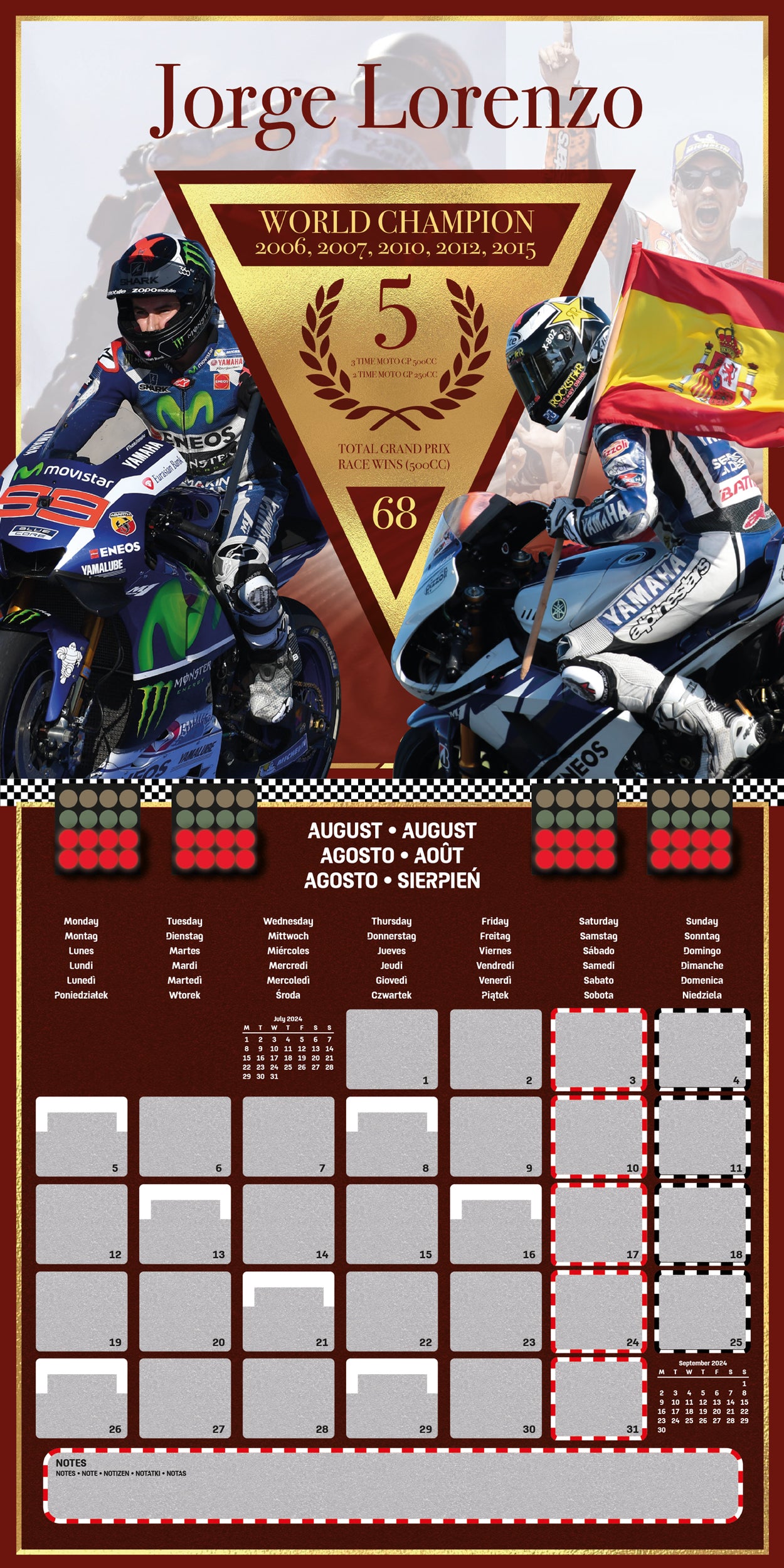 2024 Moto GP Wall Calendar — Calendar Club