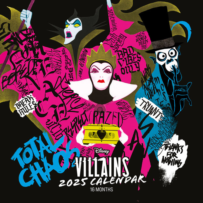 2025 Disney Villains Wall Calendar