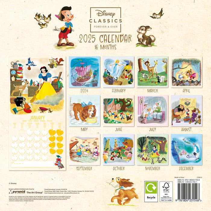 2025 Disney Classics Wall Calendar by  Pyramid from Calendar Club