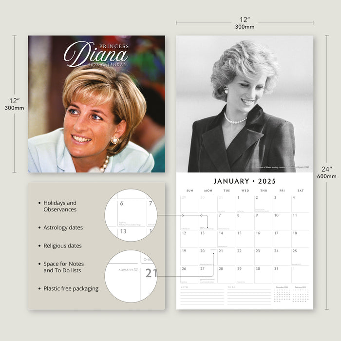 2025 Diana Wall Calendar