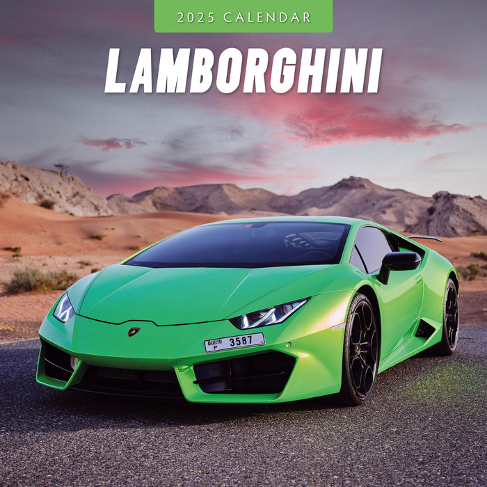 2025 Lamborghini Wall Calendar