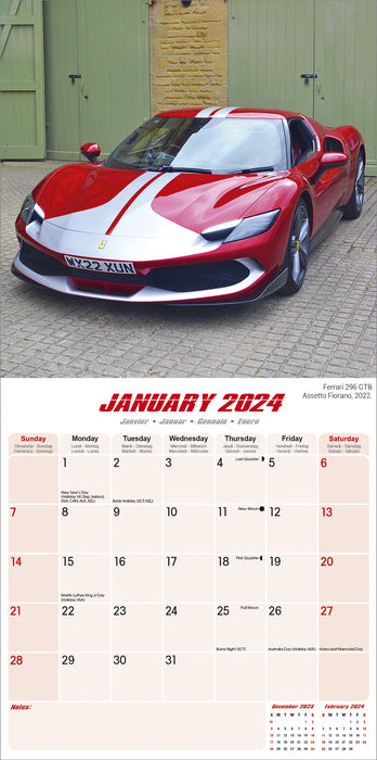 2024 Ferrari Wall Calendar