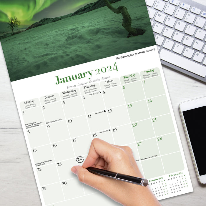 2024 Northern Lights Wall Calendar (Online Exclusive)