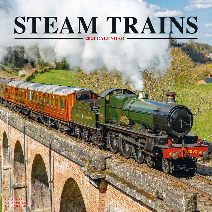 2024 Steam Trains Wall Calendar
