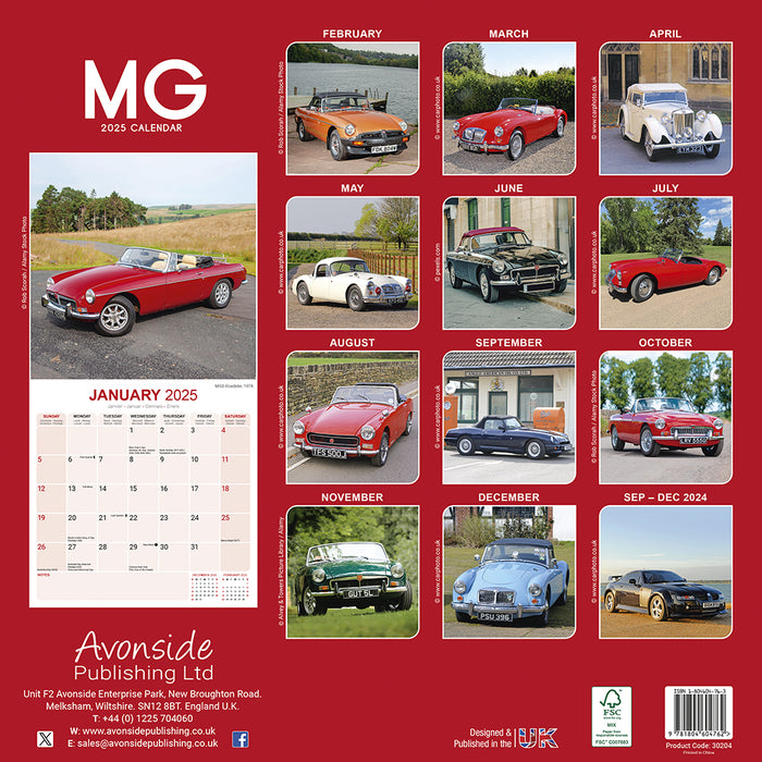 2025 MG Wall Calendar