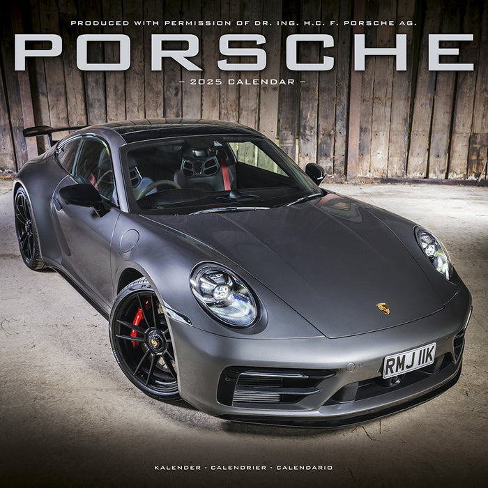 2025 Porsche Wall Calendar