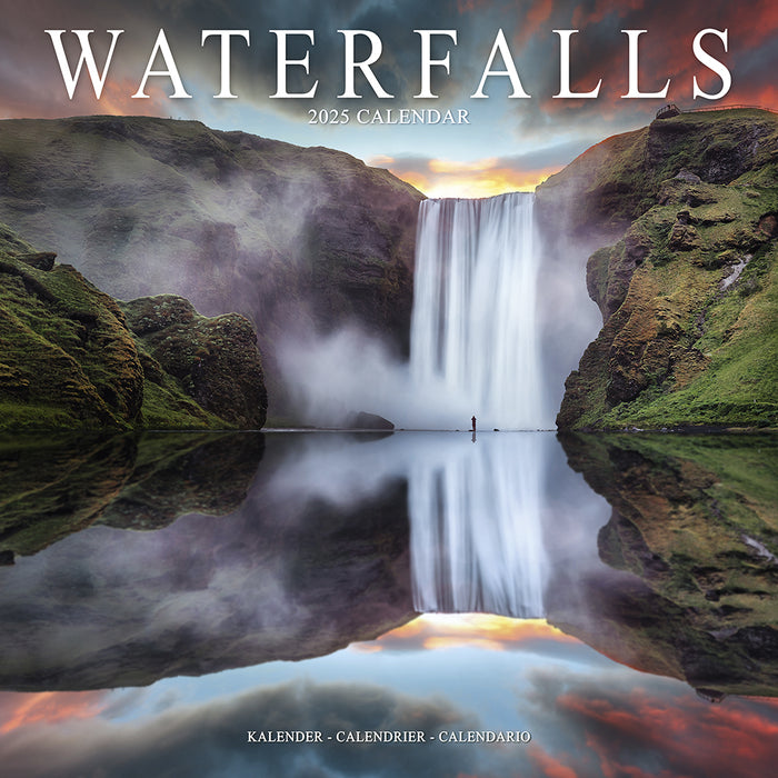 2025 Waterfalls Wall Calendar