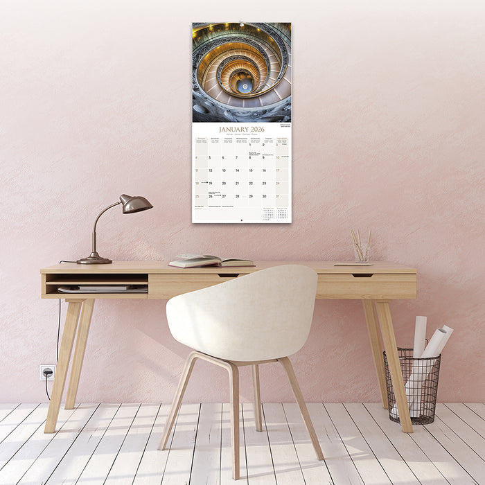 Rome 2026 Square Wall Calendar (Online Exclusive)