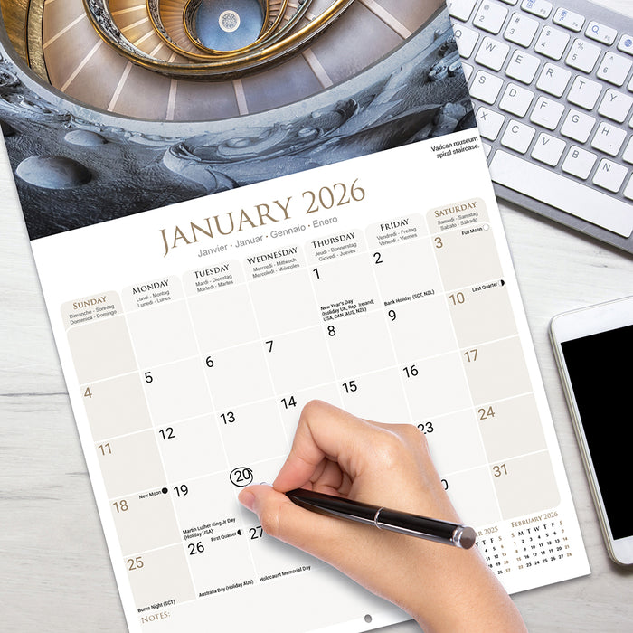 Rome 2026 Square Wall Calendar (Online Exclusive)