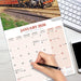 Steam Trains 2026 Square Wall Calendar